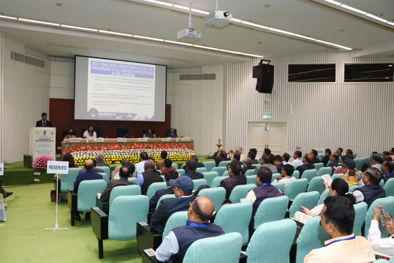 Goa Shipyards Ltd. sharing their success stories in the CPSE conclave held at Vigyan Bhawan on 18.11.2022.jpg